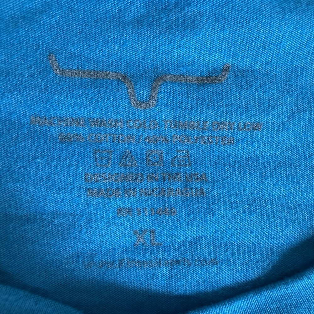 Kimes Ranch Womens XL Blue Logo Crewneck Short Sleeve Tee T-Shirt Western - Picture 5 of 7